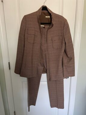 MK (emkay) Brown Checked Pantsuit Set